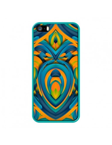 Coque Cross Heart Azteque Cur pour iPhone 5 et 5S - Eleaxart