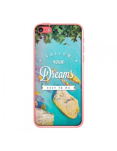 Coque Follow your dreams Suis tes rêves Islands pour iPhone 5C - Eleaxart
