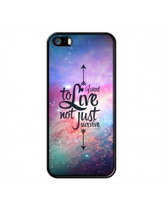 Coque I want to live Je veux vivre pour iPhone 5 et 5S - Eleaxart
