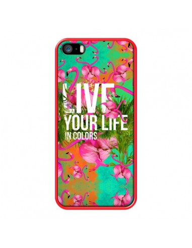 Coque Live your Life pour iPhone 5 et 5S - Eleaxart