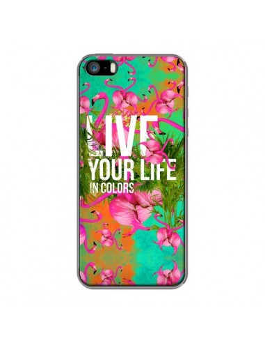 Coque Live your Life pour iPhone 5 et 5S - Eleaxart