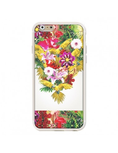 Coque Parrot Floral Perroquet Fleurs pour iPhone 6 - Eleaxart