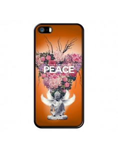 Coque Peace Fleurs Buddha pour iPhone 5 et 5S - Eleaxart