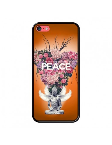 Coque Peace Fleurs Buddha pour iPhone 5C - Eleaxart