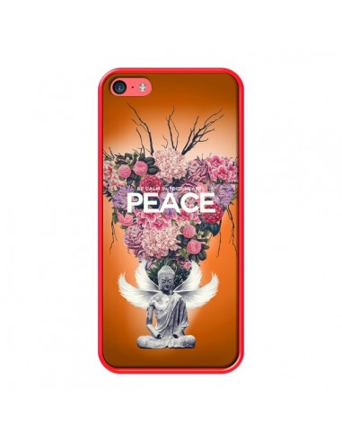 Coque Peace Fleurs Buddha pour iPhone 5C - Eleaxart