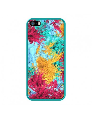 Coque Splashes Peintures pour iPhone 5 et 5S - Eleaxart