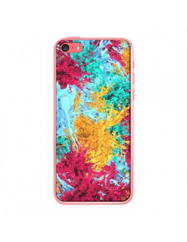 Coque Splashes Peintures pour iPhone 5C - Eleaxart