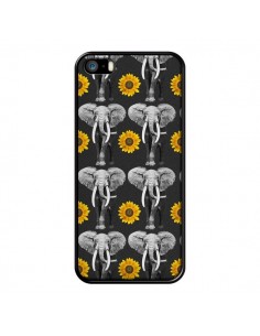 Coque Elephant Tournesol pour iPhone 5 et 5S - Eleaxart