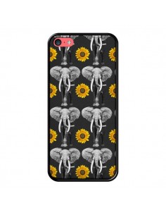 Coque Elephant Tournesol pour iPhone 5C - Eleaxart