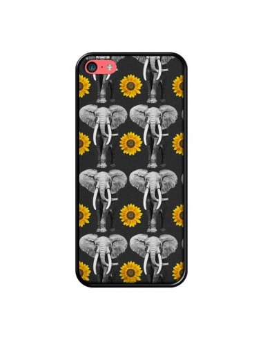 Coque Elephant Tournesol pour iPhone 5C - Eleaxart