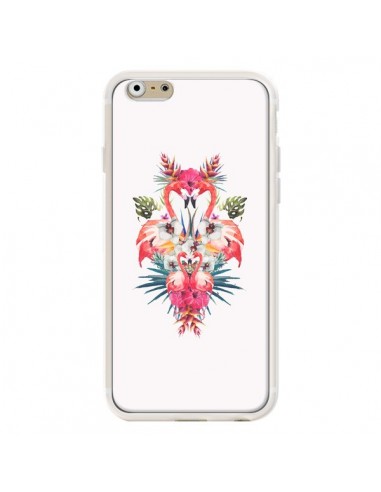 Coque Tropicales Flamingos Tropical Flamant Rose Summer Ete pour iPhone 6 - Eleaxart