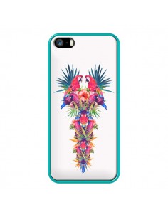 Coque Parrot Kingdom Royaume Perroquet pour iPhone 5 et 5S - Eleaxart 2