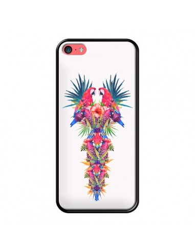 Coque Parrot Kingdom Royaume Perroquet pour iPhone 5C - Eleaxart