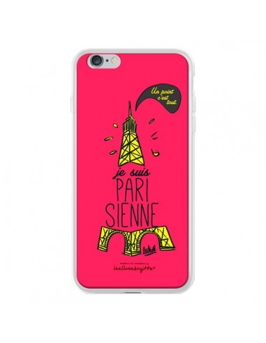 Coque Je suis Parisienne La Tour Eiffel Rose pour iPhone 6 Plus - Leellouebrigitte