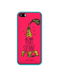 Coque Je suis Parisienne La Tour Eiffel Rose pour iPhone 5 et 5S - Leellouebrigitte 2