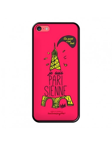 Coque Je suis Parisienne La Tour Eiffel Rose pour iPhone 5C - Leellouebrigitte