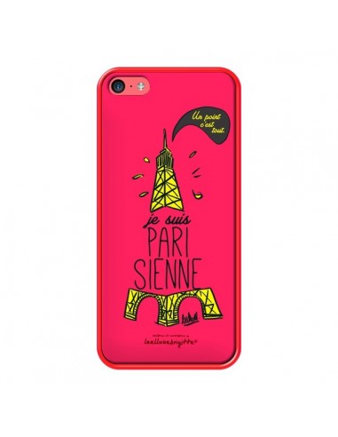 Coque Je suis Parisienne La Tour Eiffel Rose pour iPhone 5C - Leellouebrigitte