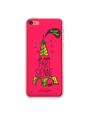 Coque Je suis Parisienne La Tour Eiffel Rose pour iPhone 5C - Leellouebrigitte