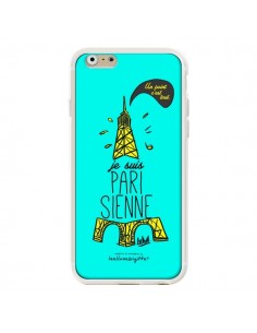 Coque Je suis Parisienne La Tour Eiffel Bleu pour iPhone 6 - Leellouebrigitte 2