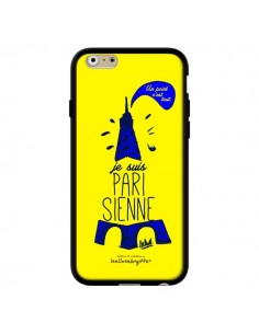 Coque Je suis Parisienne La Tour Eiffel Jaune pour iPhone 6 - Leellouebrigitte