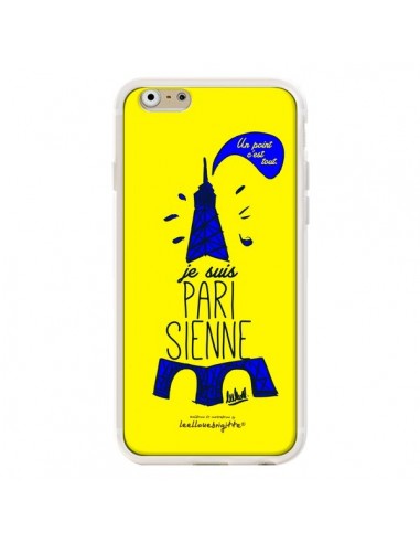 Coque Je suis Parisienne La Tour Eiffel Jaune pour iPhone 6 - Leellouebrigitte