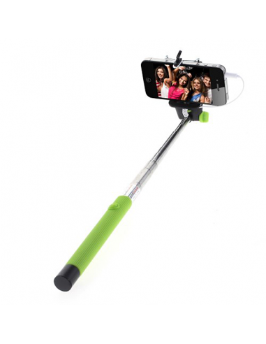 Selfie Stick et Télécommande perche Extensible 20-100 cm câble jack pour iPhone et Samsung