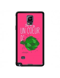 Coque Toi tu as un coeur d'artichaut pour Samsung Galaxy Note 4 - Leellouebrigitte