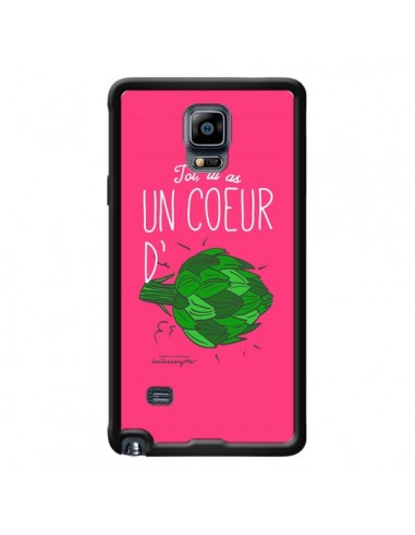 Coque Toi tu as un coeur d'artichaut pour Samsung Galaxy Note 4 - Leellouebrigitte