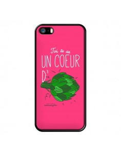 Coque Toi tu as un coeur d'artichaut pour iPhone 5 et 5S - Leellouebrigitte