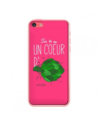 Coque Toi tu as un coeur d'artichaut pour iPhone 5C - Leellouebrigitte