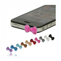 Bijou Nud Papillon Strass pour prise jack