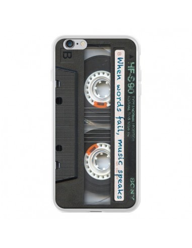 Coque Cassette Words K7 pour iPhone 6 Plus - Maximilian San