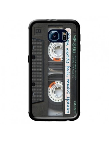Coque Cassette Words K7 pour Samsung Galaxy S6 - Maximilian San