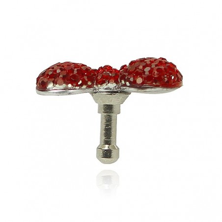 Bijou Nud Papillon Strass pour prise jack