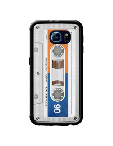 Coque White Cassette K7 pour Samsung Galaxy S6 - Maximilian San