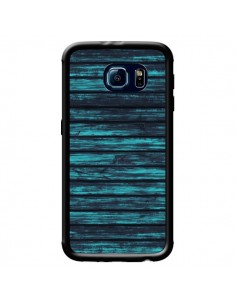 Coque Blue Moon Wood Bois pour Samsung Galaxy S6 Edge - Maximilian San