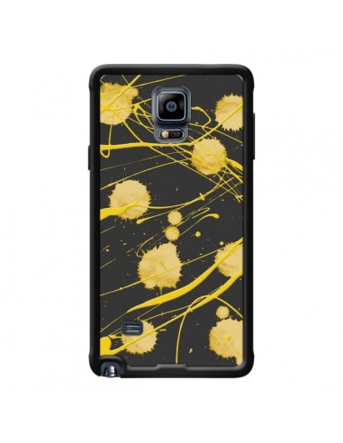 Coque Gold Splash Peinture Art pour Samsung Galaxy Note 4 - Maximilian San