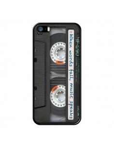 Coque Cassette Words K7 pour iPhone 5 et 5S - Maximilian San