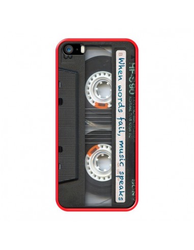Coque Cassette Words K7 pour iPhone 5 et 5S - Maximilian San