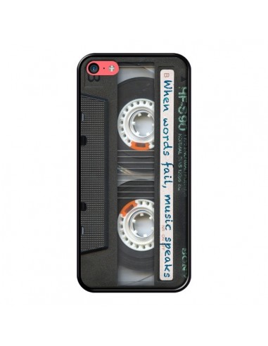 Coque Cassette Words K7 pour iPhone 5C - Maximilian San