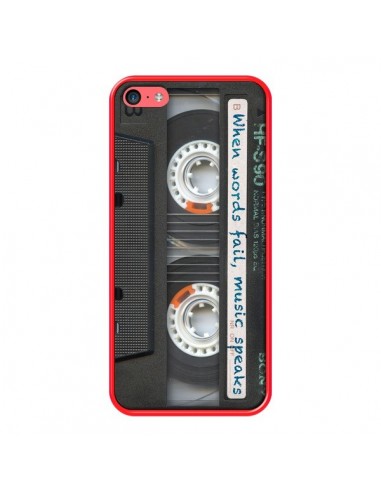 Coque Cassette Words K7 pour iPhone 5C - Maximilian San