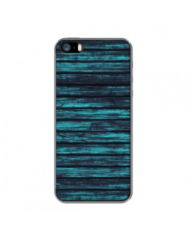 Coque Blue Moon Wood Bois pour iPhone 5 et 5S - Maximilian San