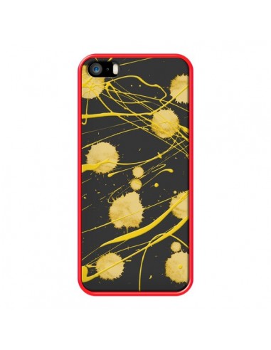 Coque Gold Splash Peinture Art pour iPhone 5 et 5S - Maximilian San