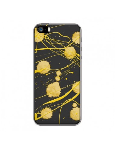 Coque Gold Splash Peinture Art pour iPhone 5 et 5S - Maximilian San