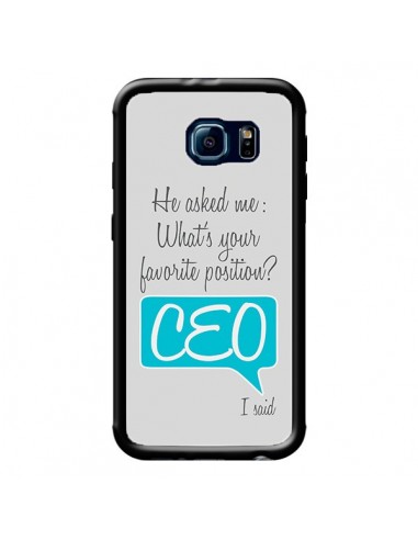 Coque What's your favorite position CEO I said, bleu pour Samsung Galaxy S6 - Shop Gasoline