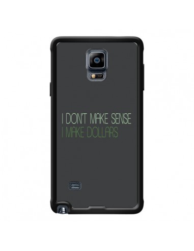 Coque I don't make sense, I make Dollars, gris pour Samsung Galaxy Note 4 - Shop Gasoline