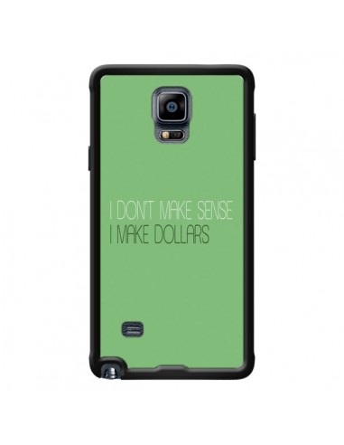 Coque I don't make sense, I make Dollars, vert pour Samsung Galaxy Note 4 - Shop Gasoline