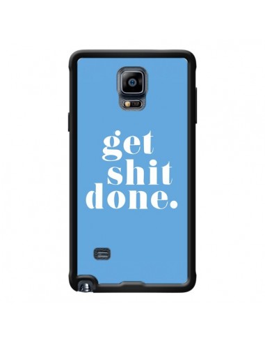 Coque Get Shit Done Bleu pour Samsung Galaxy Note 4 - Shop Gasoline