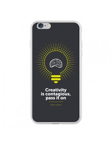 Coque iPhone 6 Plus et 6S Plus Creativity is contagious, Einstein - Shop Gasoline