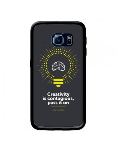 Coque Creativity is contagious, Einstein pour Samsung Galaxy S6 Edge - Shop Gasoline